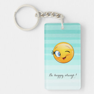Visage d'Emoji clin d'œil adorable - Soyez heureux