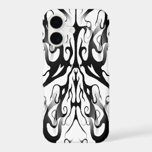 Visage élégant dans un design tribal de feu et de