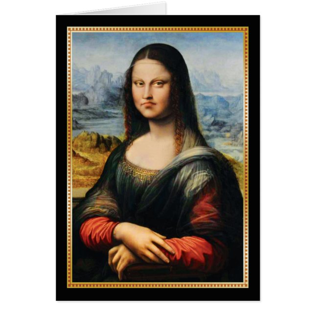 Visage grincheux de da Vinci Mona Lisa (Devant)