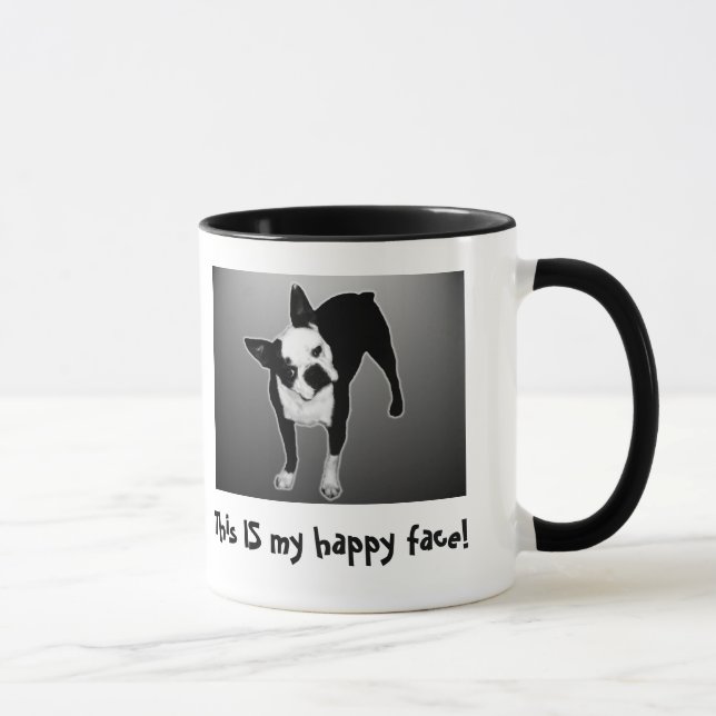 Visage heureux - tasse de sonnerie (Droite)
