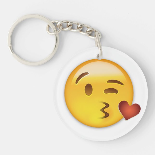Visage jetant un baiser Emoji (Devant)