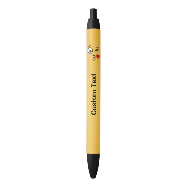 Visage Jetant un stylo d'encre noire baisée (devant Vertical)
