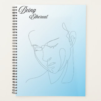Visage minimaliste en art linéaire