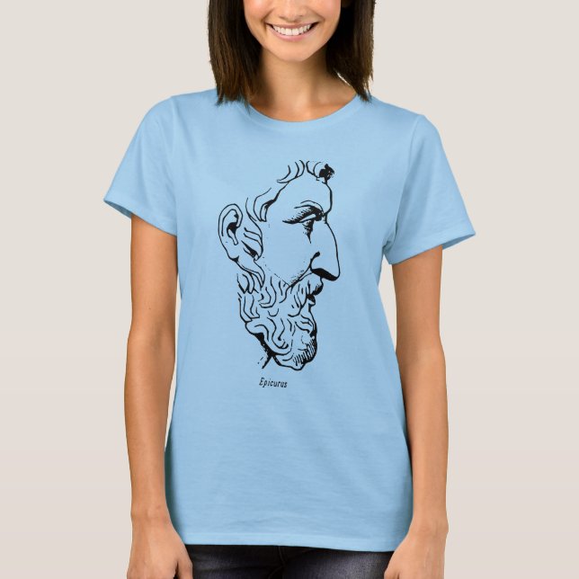 Visage of Epicurus T-Shirt (Front)