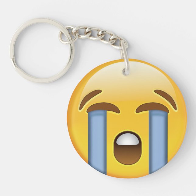 Visage pleurant fort Emoji (Devant)