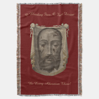Visage saint de couverture de jet de Jésus