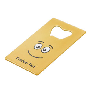 Visage souriant avec yeux ouverts Carte de crédit 