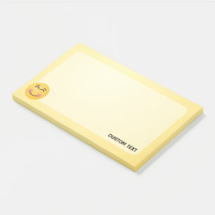 Visage souriant avec yeux souriants Notes post-it