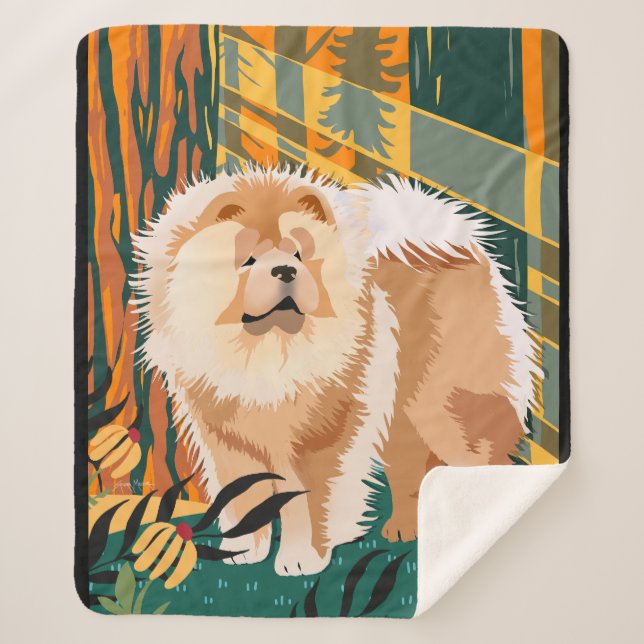 VISAGE SUN Chow sherpa couverture (Devant)