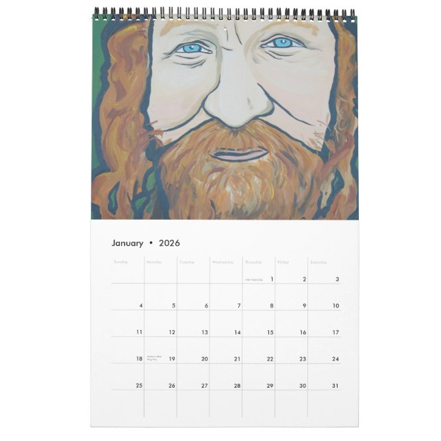 Visages de calendrier de phénomène des sans-abri (Jan 2026)