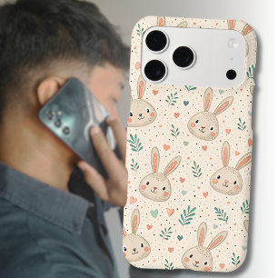 Visages de Lapin Miniature Vintage avec Motif de R