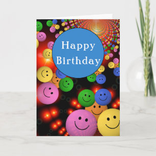 Visages de sourire colorés et bulles de sourires h