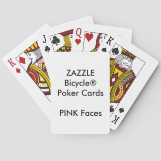 VISAGES ROSES faits sur commande de cartes de jeu
