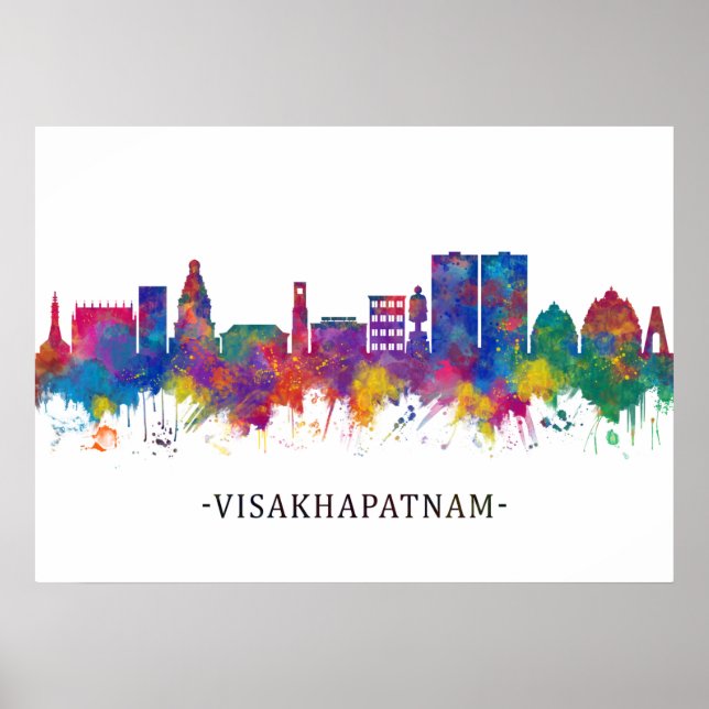 Visakhapatnam Andhra Pradesh Skyline Poster (Front)