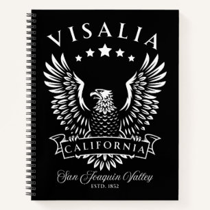 Visalia San Joaquin Valley California Vintage Eagl Notebook