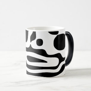 Vise Grip: Abstract Black and White Magic Mug
