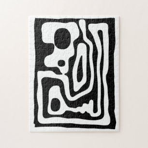 Vise Grip: Abstract Black & White Jigsaw Puzzle