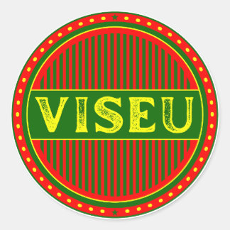 Viseu City Pride Emblem – Portuguese Identity Classic Round Sticker