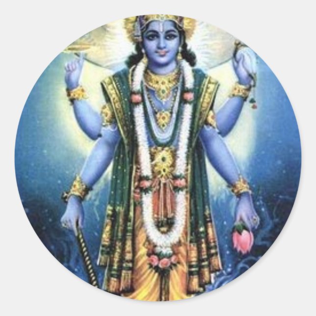 Vishnu Classic Round Sticker (Front)