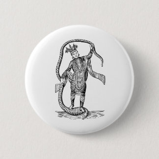 Vishnu in the 8th avatar 2 inch round button