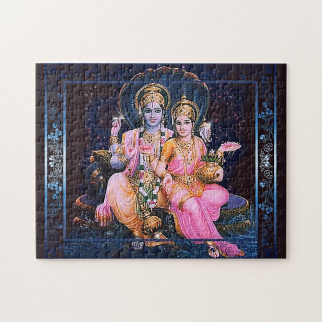 Vishnu & Lakshmi - Puzzle large (Horizontal)