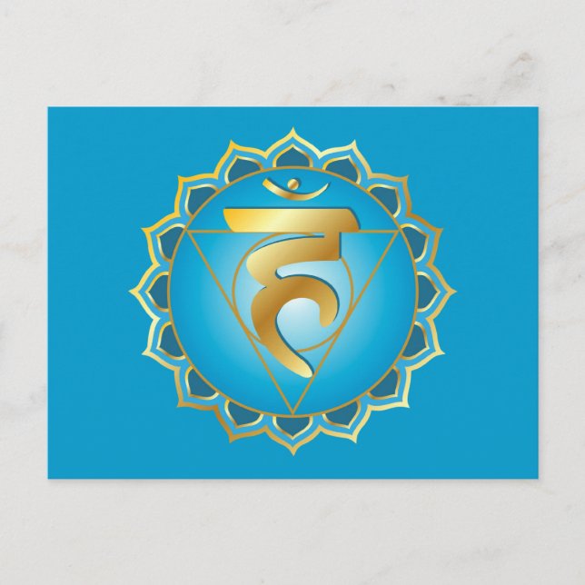 vishuddhi or throat chakra Postcard (Front)