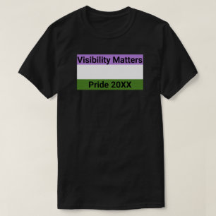 Visibility Matters Genderqueer Pride Flag, City T-Shirt