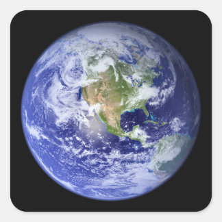 Visible Earth: The Blue Marble Square Sticker
