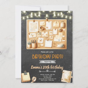 Vision board Birthday party Invitation