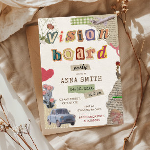 Vision Board Party Girl's Night Invitation