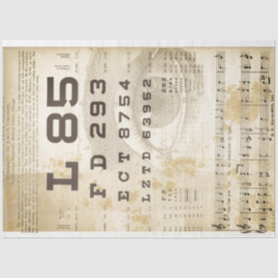 Vision Chart Furniture Decoupage Paper