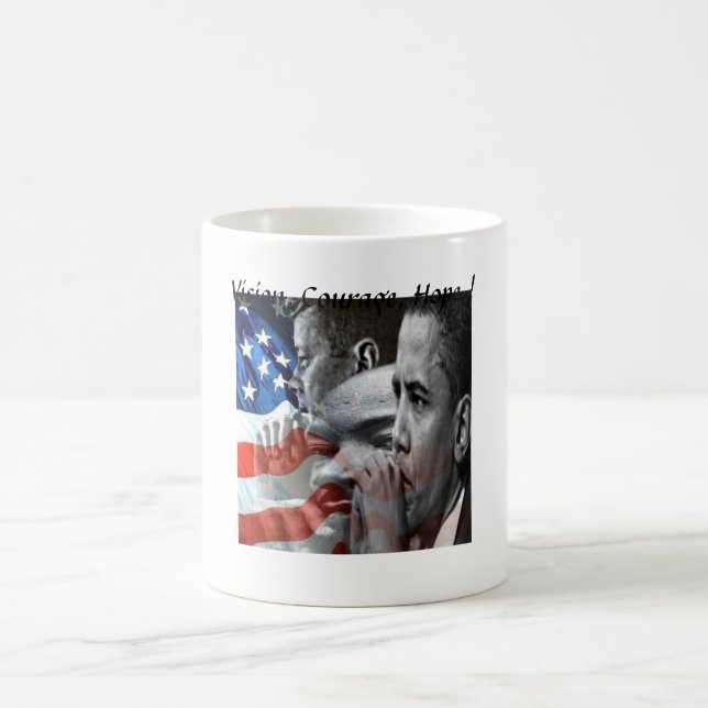 Vision, Courage, Hope !, Vision, Courage, Hope ! Coffee Mug (Center)