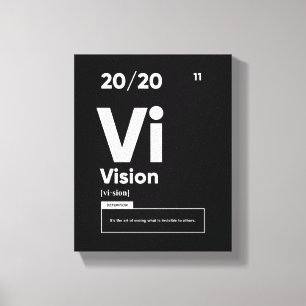 Vision Definition Motivational Quote Wall Art