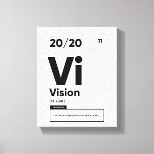 Vision Definition Motivational Wall Art Canvas