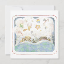 Vision des prunes de sucre Carte de Noël"