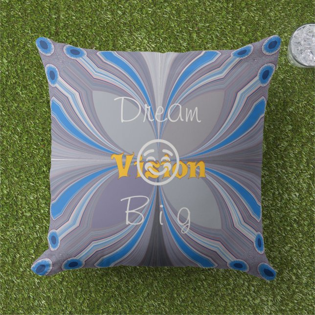Vision dream perfect nice lovely home decor " outdoor pillow (Grass)
