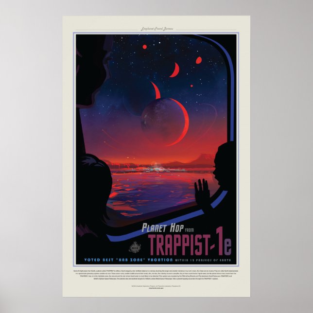 Vision du futur Poster : Planet Trappist-1e (Devant)