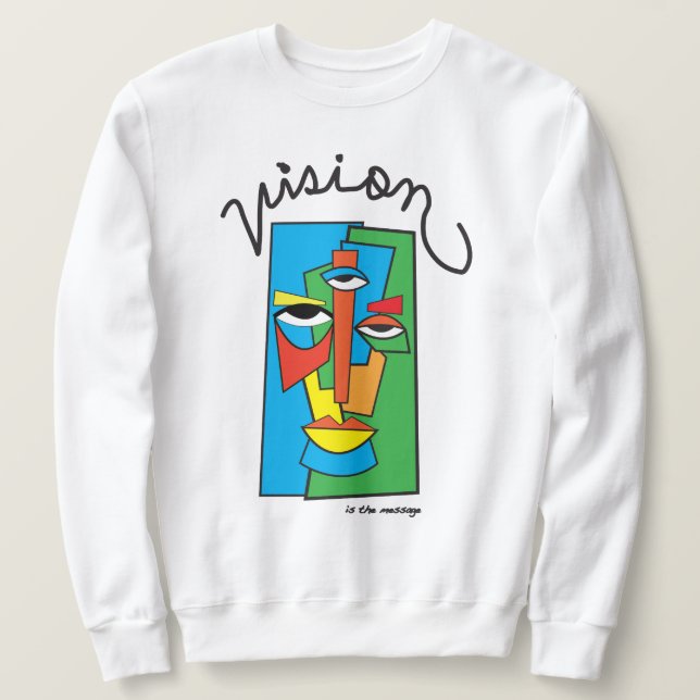Vision est le Sweatshirt de message (Design devant)