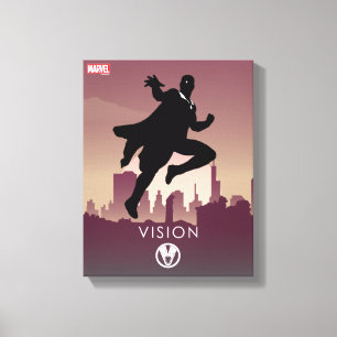 Vision Heroic Silhouette Canvas Print