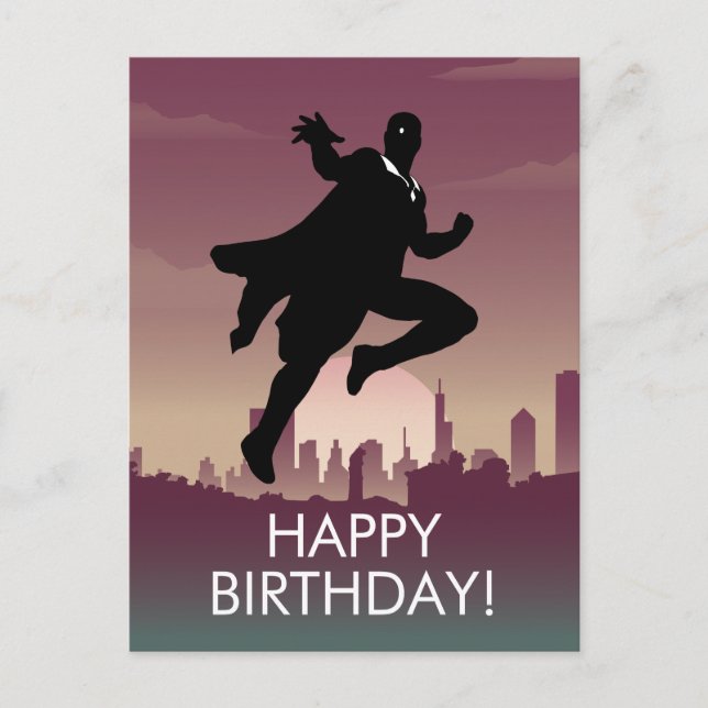 Vision Heroic Silhouette Postcard (Front)