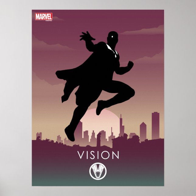 Vision Heroic Silhouette Poster (Front)