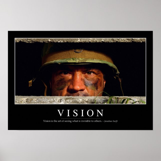 Vision: Inspirational Quote Poster (Front)