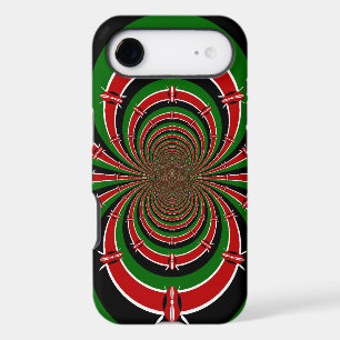 Vision Kenya Vibrant   Drapeau kenyan abstrait en 