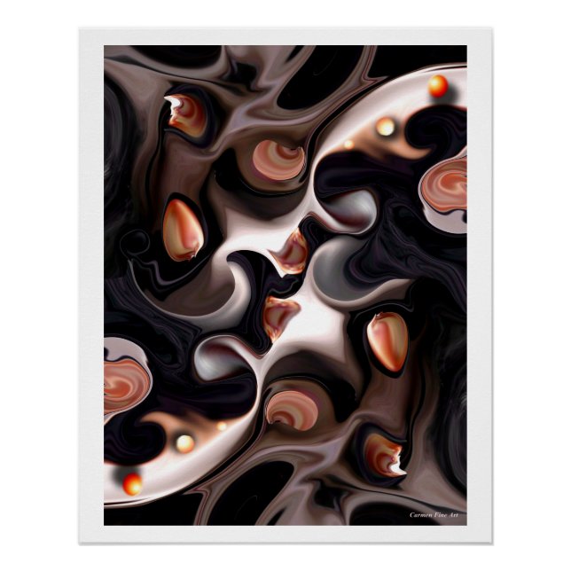 "Vision of Blue Exclusion", Glossy Poster (Front)