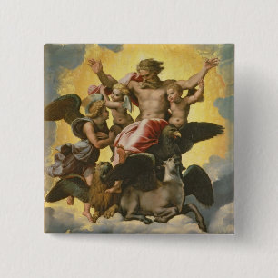 Vision of Ezekiel, c.1518 2 Inch Square Button