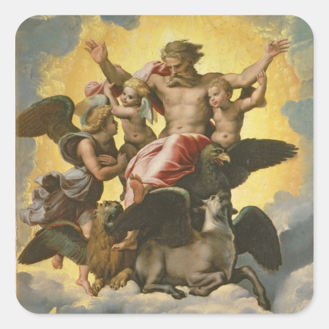 Vision of Ezekiel, c.1518 Square Sticker (Front)