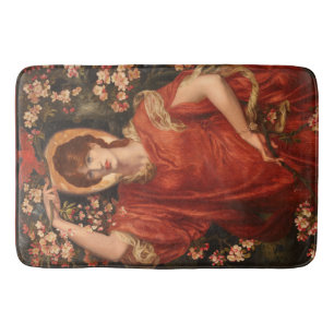 Vision of Fiammetta (by Dante Gabriel Rossetti) Bath Mat