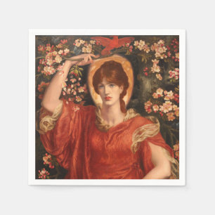 Vision of Fiammetta (by Dante Gabriel Rossetti) Napkin