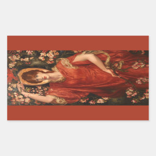 Vision of Fiammetta (by Dante Gabriel Rossetti) Sticker