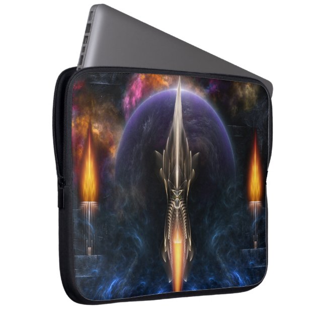 Vision Of Flight Fractal Art Laptop Sleeve (Front Right)